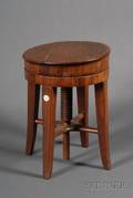 English Mahogany Adjustable Piano Stool