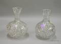 Pair of Colorless Cut Glass Decanters