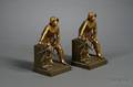 Pair of Jennings Brothers That They Go Down to the Sea in Ships Cast Giltmetal Figural Bookends