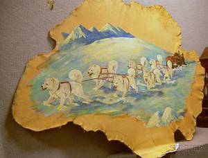 American School 20th Century Samoyed Dog Sled