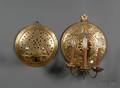 Two Dutch Brass Wall Sconces