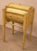Blanchard The Best No 4 Painted and Stenciled Wooden Standing Churn