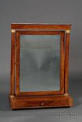 Large Empire Mahogany and Giltbronze Shaving Mirror