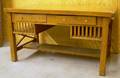 Arts  Crafts Oak Flattop Desk