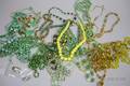 Group of Assorted Art Deco and Later Glass Crystal and Ceramic Beaded Necklaces and Other Jewelry