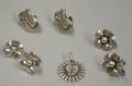 Three Pairs of LaPaglia for Georg Jensen USA Sterling Silver Earrings and a Georg Jensen USA Sterling Silver Pendant