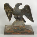 Cast iron architectural ornament in the form of an eagle