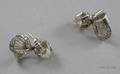 Near Pair 14kt White Gold and Diamond Earpendants