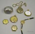 Seven Assorted Wrist and Pocket Watches
