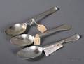 Three Queen AnneGeorge I Silver Tablespoons