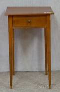Federal Maple OneDrawer Stand with Tapering Legs