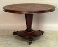 Massachusetts Empire mahogany tilt top table
