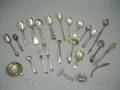 Group of Miscellaneous Sterling Coin and Silver Plated Flatware