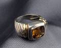 Sterling Silver 18kt Gold and Citrine Ring David Yurman