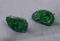 Silver and Jadeite Earclips
