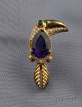 18kt Gold and Gemset Toucan Brooch Tiffany  Co