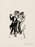 Max Beckmann German 18841950 Kleines tanzendes Paar