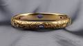 Art Nouveau 14kt Gold Bangle