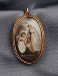 Antique Mourning PendantBrooch