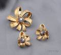14kt Gold Sapphire and Diamond Flower Suite Cartier