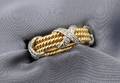 18kt Gold Platinum and Diamond Rope Band Schlumberger Tiffany  Co