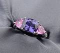 18kt White Gold and Multicolor Sapphire Ring