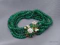 Emerald Bead and Diamond Bracelet Emis