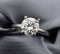 Diamond Solitaire mounted by Shreve Crump  Low
