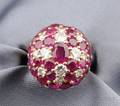 18kt Gold Ruby and Diamond Ring Marcus  Co