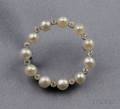 Art Deco Platinum Diamond and Pearl Circle Pin Marcus  Co