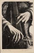Clare Leighton American 18981989 The Cello Player