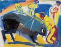 Pierre Ambrogiani FrenchItalian 19071985 The Bullfight