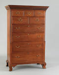 Maryland Chippendale walnut tall chest of drawers ca 1780