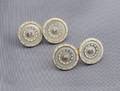 Edwardian Enamel Motherofpearl and Diamond Cuff Links France
