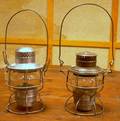 Two Tin Railroad Lanterns