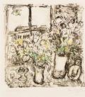 Marc Chagall RussianFrench 18871985 Fleurs devant la fenetre