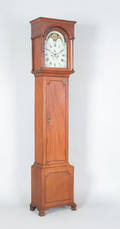 Philadelphia Chippendale mahogany tall case clock ca 1800