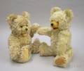 Two Curly Mohair Teddy Bears