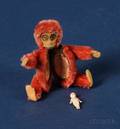 Schuco Red Mohair Monkey Perfume