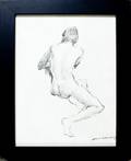 Four Saul Lizminsky nude drawings