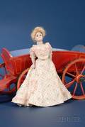 Miniature Kestner Gibson Girl Doll with Additional Costumes