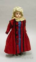 German Bisque Shoulder Head Doll