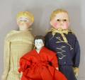 Three Small Bisque Shoulder Head Dolls