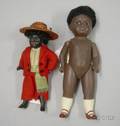 Rare Black AllBisque Doll House Boy
