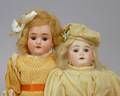 Two German Bisque Shoulder Head Dolls