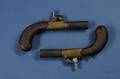 Pair of English Fluted Percussion Pistols by Moore