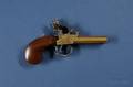 Brass DoubleBarrel Flintlock Pocket Pistol