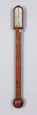 English rosewood stick barometer 19th c