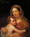 Manner of Thomas Sully American 17831872 Madonna and Child