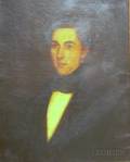 Framed American School Oil on Canvas Portrait of a Gentleman